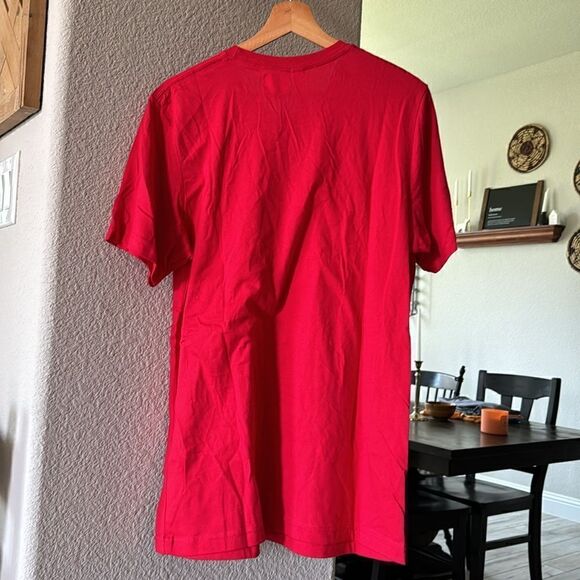 NWT Pearl River Mart Lucky Cat T-Shirt, Red Canvas L Cotton Short Sleeves Unisex - Picture 5 of 8